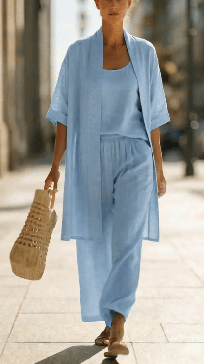 Seraphina Linen Three-Piece Set