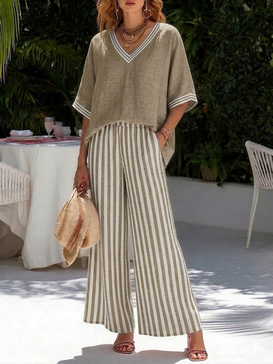 Livia Striped Set